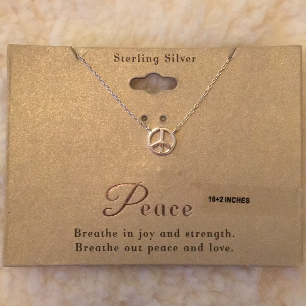 Sterling Peace necklace